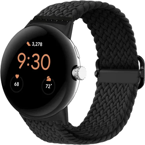 Miniatura 3 de Abanen Correa deportiva de nailon elástica para Google Pixel Watch, correa trenzada elástica suave de secado rápido compatible con Google Pixel Watch