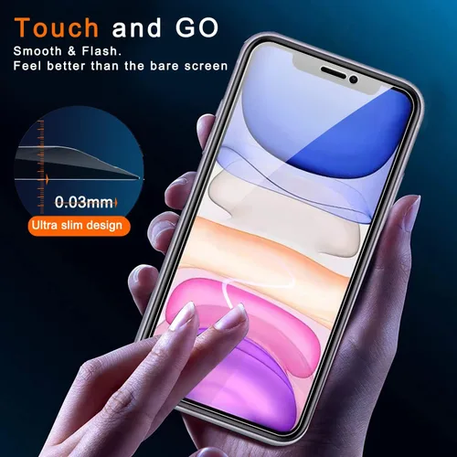 Miniatura 6 de Ferilinso Paquete de 4 protectores de pantalla de privacidad para iPhone 11 con 2 protectores de lente de cámara, paquete de 2 películas de vidrio