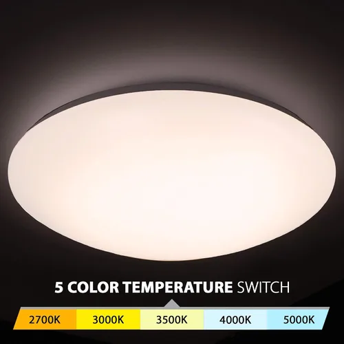 Miniatura 3 de WAC Lighting, Glo Energy Star LED de 16 pulgadas, montaje empotrado, 5-CCT seleccionable, 2700K-3000K-3500K-4000K-5000K en blanco