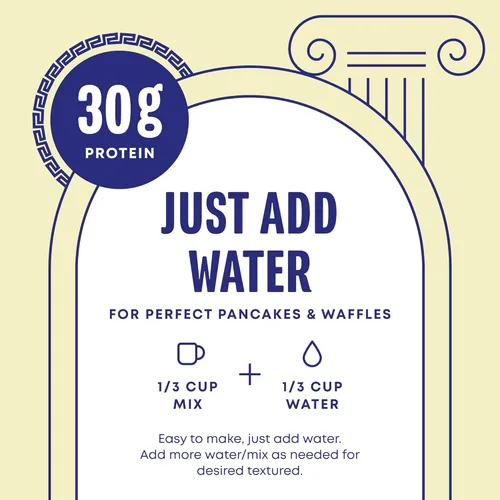 Miniatura 6 de Mezcla para panqueques con proteínas y mezcla para wafles con proteínas de Phoros Nutrition, 30g de proteína, baja en carbohidratos, alta