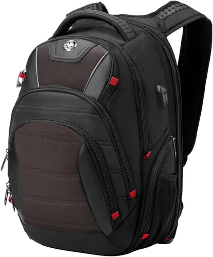 Miniatura 12 de Swissdigital - Mochila de diseño para viaje para hombres, compatible con TSA, con carga USB, protección RFID, mochila de negocios para laptops