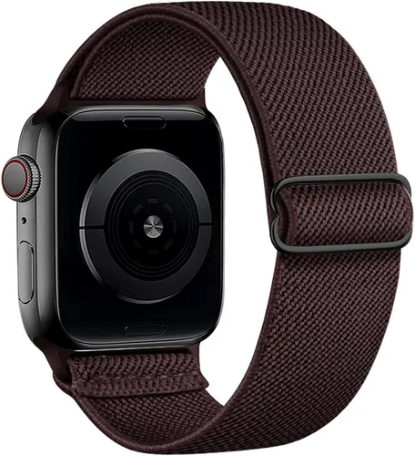Miniatura 14 de Correa elástica de nailon compatible con Apple Watch Series 11, 10, 9, 8, 7, 1.811 in, 1.772 in, 1.654 in, 1.614 in, Ultra 3, 2, 1.929 in, Series 6