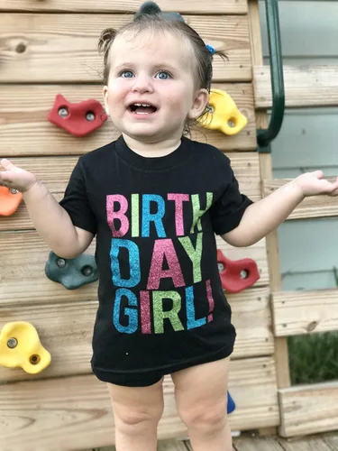 Miniatura 3 de SoRock Camisa de cumpleaños para niña con purpurina