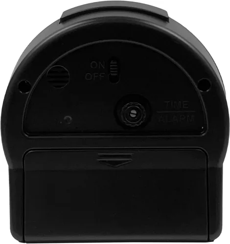 Miniatura 3 de Seiko Marui - Reloj despertador para dormitorio, color negro metálico