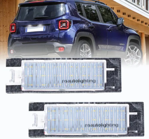 Miniatura 8 de nsautolighting Ensambles de luz LED para placa de matrícula para Jeep Renegade 2015 2016 2017 2018 2019 2020 2021, lámpara de etiqueta trasera