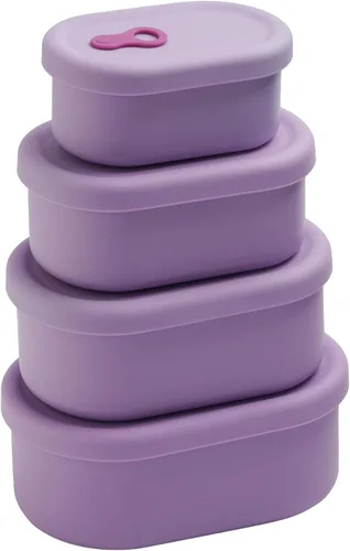 Miniatura 14 de Recipiente hermético de silicona prémium hecho en Corea con ventilación de vapor, sin BPA, a prueba de fugas, apto para microondas y congelador, 1
