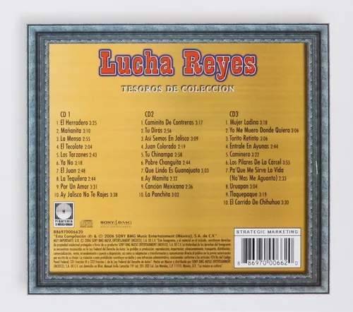 Miniatura 2 de Lucha Reyes " Tesoros Mexicanos" 3 Cd's Gran Coleccion De Musica Mexicana
