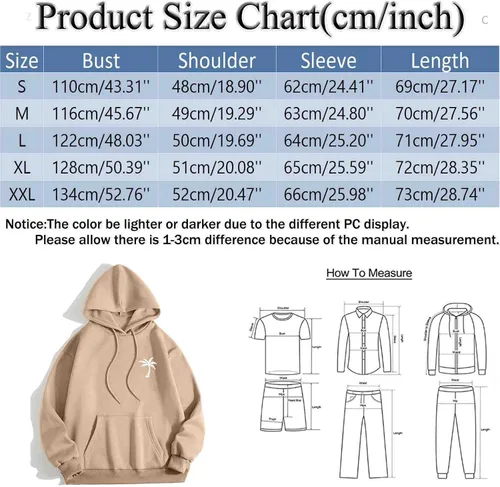 Miniatura 4 de EELHOE Mens Sweatshirts Cotton Casual Long Sleeve Jersey with Hood Regular Fit Stylish Print Graphic Pullover