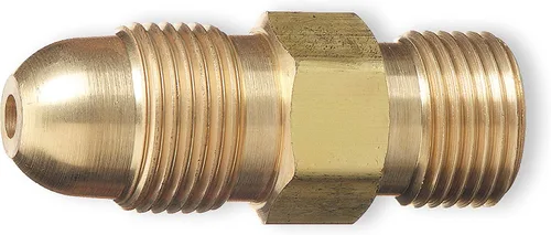 SÜA - Adaptador de acetileno - CGA-510 (Cilindro P.O.L.) a CGA-300 (Regulador comercial)