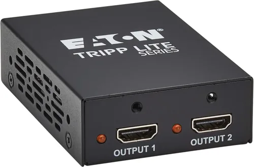 Tripp Lite Divisor HDMI serie de 2 puertos, 8K @60Hz, 1 entrada 2 salida, solo espejo/duplicado, soporte de múltiples resoluciones, kit de montaje,