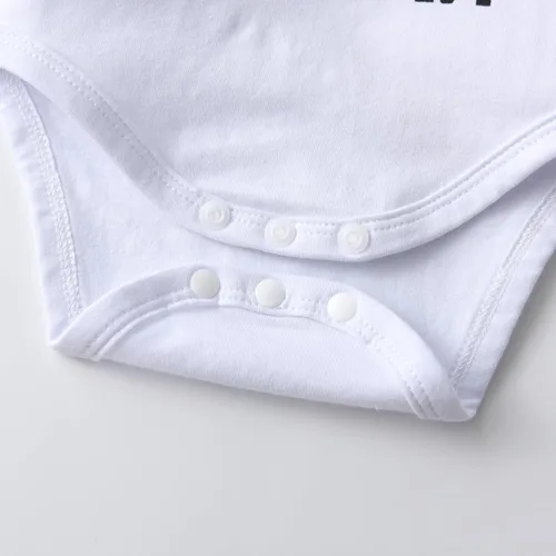 Miniatura 47 de Conjunto de 3 piezas de ropa de bebé recién nacido con estampado de manga larga + pantalones + sombrero
