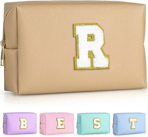 Miniatura 145 de TOPEAST - Bolso de maquillaje para mujer, G Blanco nacarado-rosa