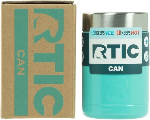 Miniatura 2 de RTIC lata enfriadora de acero inoxidable para 12 onzas, 12, Verde azulado