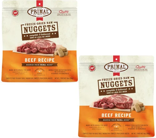 Miniatura 22 de Primal - Nuggets de comida cruda liofilizada para perros, venado, comida completa y equilibrada, también se puede utilizar como adorno o golosina