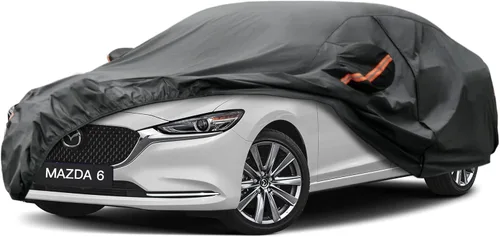 Miniatura 16 de Kayme Funda de automóvil de 6 capas para Audi A4 Sedan (2011-2023), impermeable para todo tipo de clima, cubierta exterior completa, protección