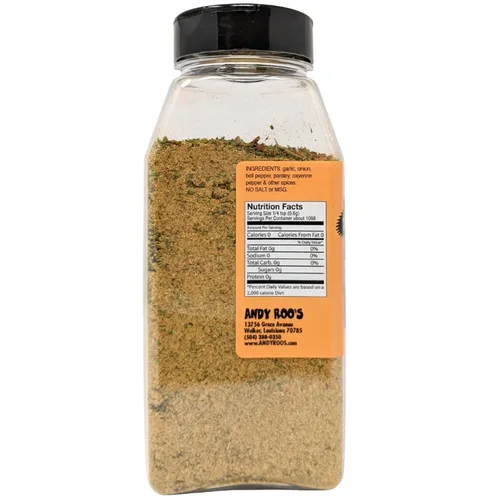 Miniatura 3 de Andy Roo 's Condimento criollo de frijoles rojos (sin sal, sin MSG), coctelera a granel de 18 onzas
