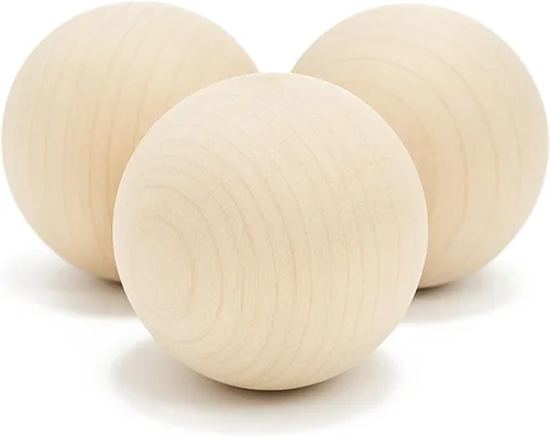 Hockey Revolution Paquete de 3 pelotas suecas de manejo de palos, equipo de entrenamiento de floorball de madera dura sin rebote, para habilidades