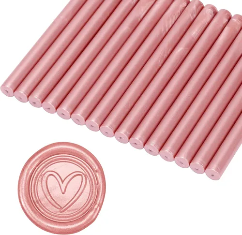 Miniatura 31 de Yoption 15 barras de cera para sellar pistola de pegamento para sello de cera, ideal para invitaciones de boda, sobres, tarjetas, ideas de regalo