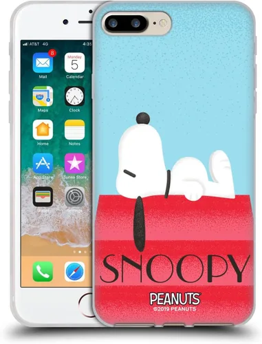 Miniatura 17 de Head Case Designs Snoopy Deco Dreams - Funda de gel suave con licencia oficial de Peanuts Blue Pattern compatible con Apple iPhone 7 Plus/iPhone 8