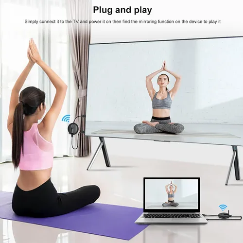 Miniatura 5 de Kit de transmisor y receptor HDMI inalámbrico. Extensor inalámbrico HDMI compatible con frecuencias de 2.4/5 GHz para transmisión de video y audio