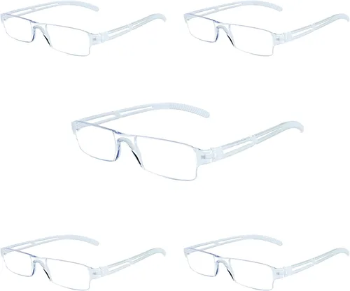 Miniatura 7 de VisionGlobal 5 pares de anteojos de lectura, anteojos con filtro de luz azul, anteojos de lectura para computadora para mujeres y hombres, marco