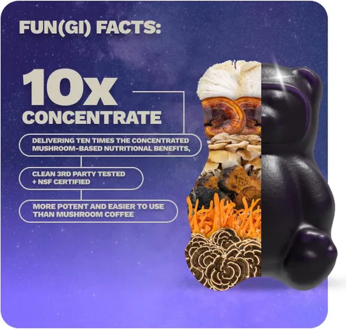 Miniatura 5 de Nutrops Gomitas de Hongo Melena de León para Adultos, Nootrópicos Funcionales, Suplemento Cerebral a Base de Hierbas para Energía, Salud Cerebral