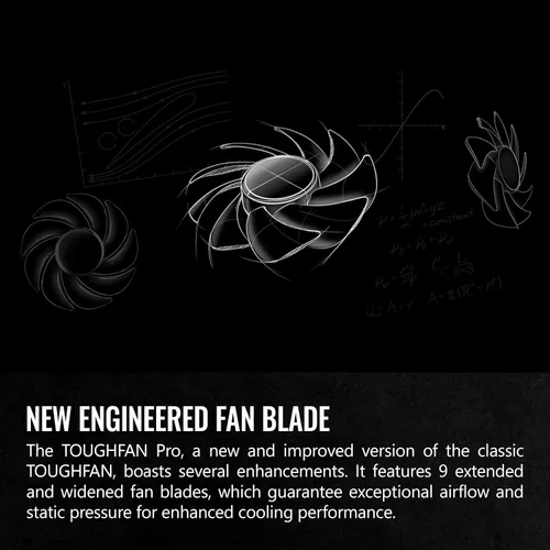 Miniatura 3 de Thermaltake ToughFan 12 Blanco de alta presión estática 2000 PWM, hub de motor reforzado con metal, rodamiento hidráulico Gen 2 de 120 mm/ventilador