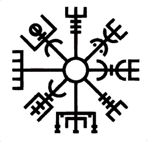 Calcomanía de vinilo personalizada con brújula vikinga Vegvísir – Adhesivo para parachoques vikingo – Regalo perfecto escandinavo de runa nórdica