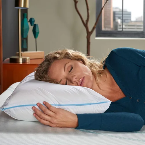 Miniatura 3 de Tempur-Pedic Cloud Breeze - Almohada de enfriamiento doble (King) y protector de almohada TEMPUR-Protect (King)