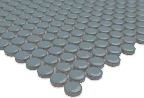 Miniatura 9 de MSI Cielo Azul Pennyround - Azulejo de mosaico de porcelana brillante de 11 x 12 pulgadas para baño, cocina, loseta en muro y azulejos de pared