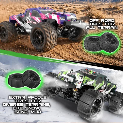 Miniatura 4 de X-TMAGA 1:18 Auto de control remoto todo terreno para adultos y niños (HS18305), 4WD Camión de control remoto todoterreno de alta velocidad de más