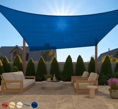 Miniatura 41 de GORILLA GRIP Toldo rectangular resistente con protección UV, resistente a la decoloración, desgarros y al óxido, bordes curvos que bloquean la luz