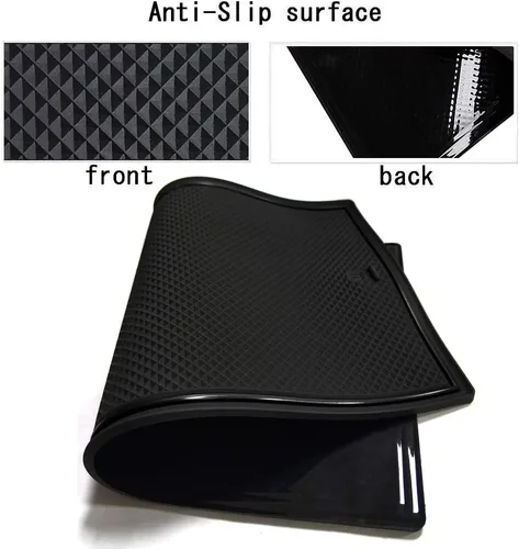 Miniatura 6 de Auovo Portavasos para puerta para Volkswagen VW Atlas Accesorios 2023 2022-2018 Interior personalizado para consola de automóvil, portavasos de Negro