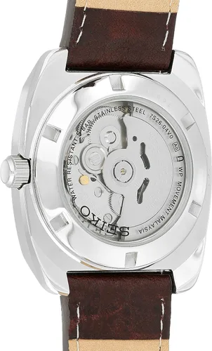Miniatura 2 de SEIKO Automatic Watch for Men - Recraft Series - Brown Leather Strap, DayDate Calendar, 50m Water Resistant