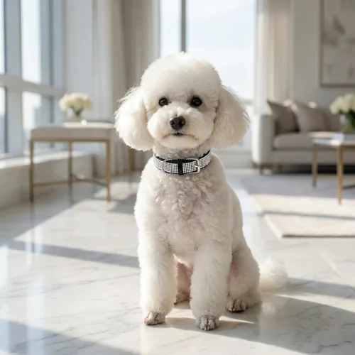 Miniatura 2 de Lindo collar para perro con diamantes de imitación brillantes, elegante collar de cristal con purpurina bonita joya suave para perros de raza