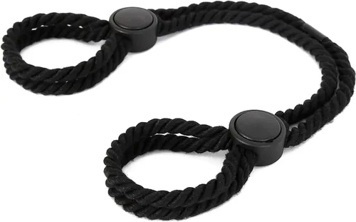 Tobilleras de cuerda para mujer, esposas de cuerda ajustable, pulsera de cadena corporal, arnés de pierna de mano, esposas rojas, hechas a mano,