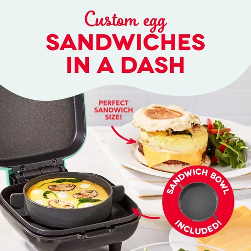 Miniatura 3 de Dash - Preparador de lujo de bocadillos de huevo - Preparador de huevos picados eléctrico para aperitivos proteicos saludables - Limpieza rápida