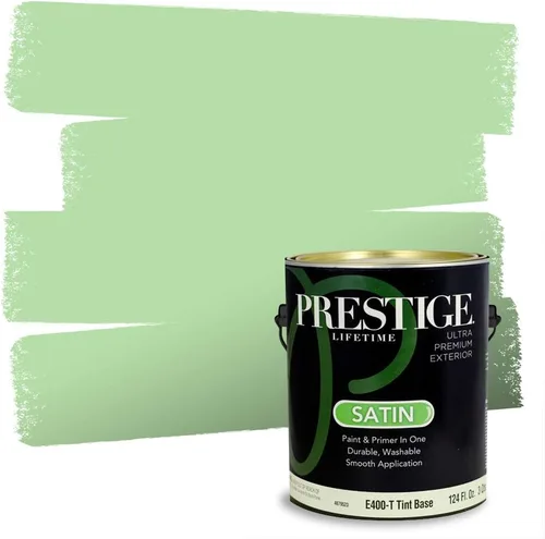 Miniatura 204 de PRESTIGE Pintura exterior e imprimación en uno, aloe, plano, 1 galón