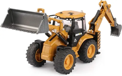 Miniatura 10 de 1/50 Scale Diecast Crawler Excavator, Metal Construction Vehicle Models Toys for Kids (Crawler Excavator)