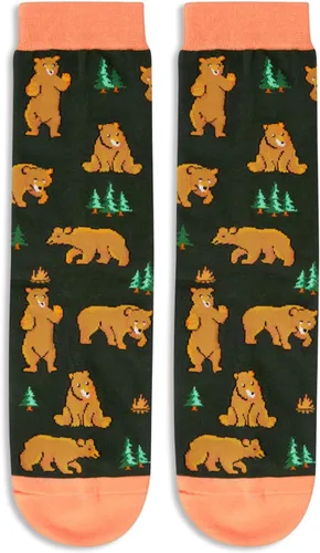 Miniatura 4 de HAPPYPOP Regalos divertidos de oso para amantes de los osos, calcetines de oso para mujeres y hombres, regalos divertidos y tontos para él, ella