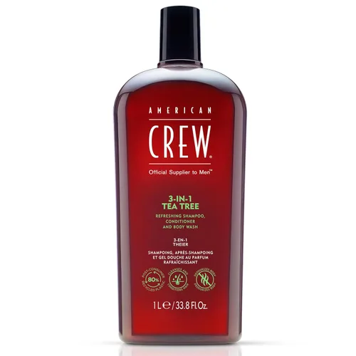 Miniatura 13 de American Crew Champú, acondicionador y gel de baño para hombres, 3 en 1, 3.3 onzas líquidas