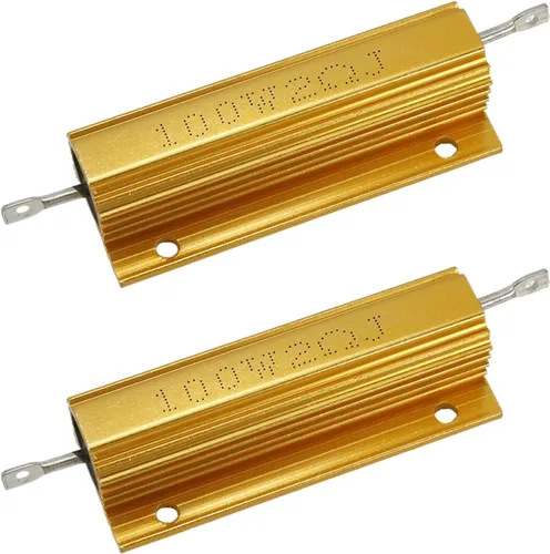 Miniatura 10 de RX24 50 W 4 Ohm Resistor Caja de aluminio Wirewound chasis montado -4pcs