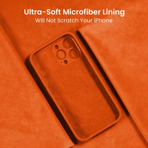 Miniatura 5 de FireNova Funda diseñada para iPhone 15 Pro, funda de silicona mejorada [protección de cámara], forro interior de microfibra antiarañazos, 6.1