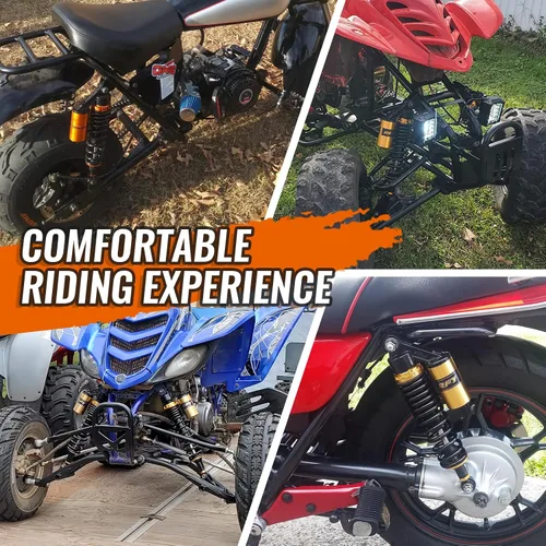 Miniatura 7 de Par de amortiguadores de aire para motocicleta de 340 mm, ajuste universal para la parte trasera, para HONDA, Suzuki, Yamaha, Kawasaki ATV Go Kart