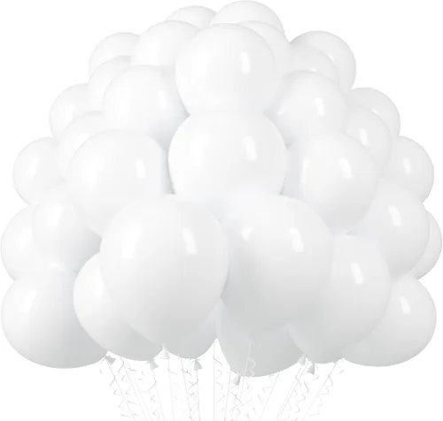 Miniatura 203 de Voircoloria - Globos azul bebé claro, paquete de 66 globos de 12 pulgadas de látex para fiestas para niños y niñas, para cumpleaños, baby shower, 16