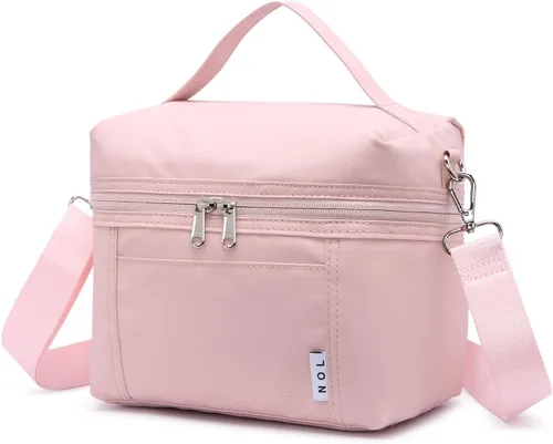 Miniatura 49 de NOL Natural Organic Lifestyle - Loncheras aisladas para mujer, bolsa enfriadora, ligera, de nailon, impermeable, para el trabajo