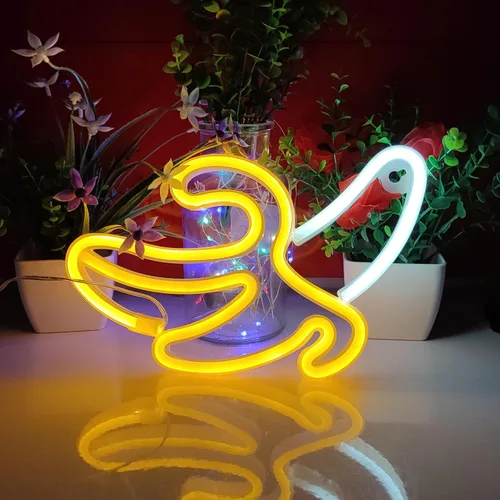 Miniatura 2 de JYWJ Letrero de neón, USB o pilas AA de 3, luces de neón LED, decoración de pared de escritorio, para varias fiestas, decoración de locales