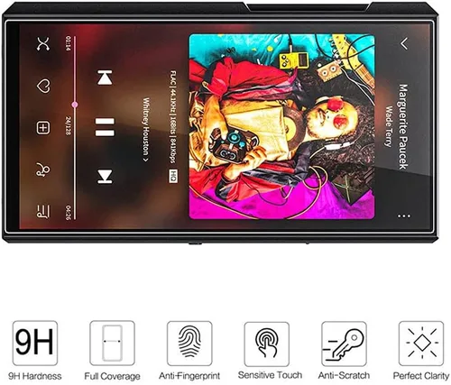 Miniatura 6 de Zshion - Protector de pantalla para FiiO M11 Plus, protector de pantalla de vidrio templado de dureza 9H para FiiO M11 Plus con antihuellas
