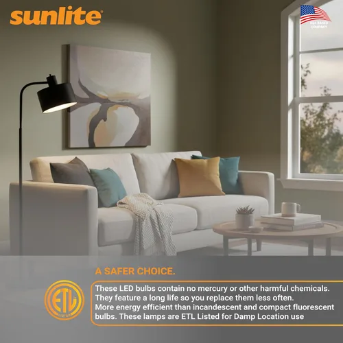 Miniatura 8 de Sunlite Mini bombillas LED R14, 4 vatios (equivalente a 25 W), 250 lúmenes, base mediana (E26), regulable, certificación ETL, blanco cálido de 3000