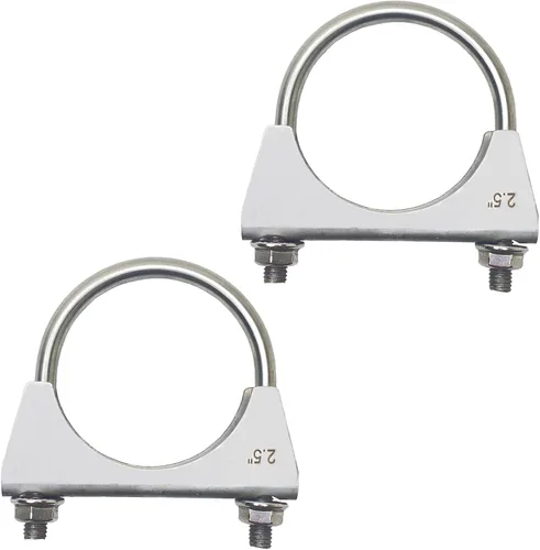 Miniatura 8 de Abrazadera de escape de acero inoxidable 304 con pernos en U de 1.25 pulgadas, abrazaderas de tubo de 1.25 pulgadas de ancho, abrazadera de escape